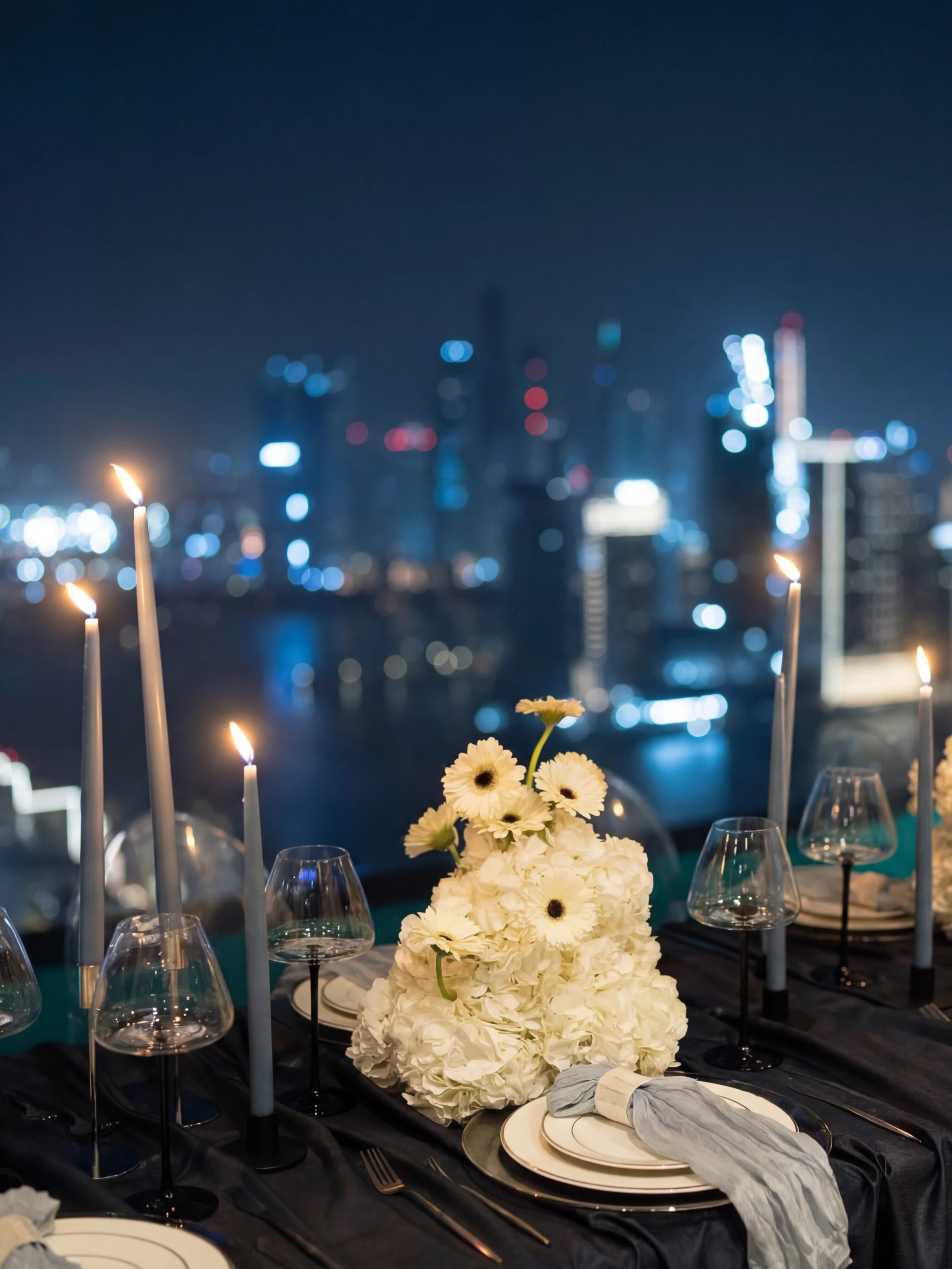 Blue Night rooftop editorial at Aura Sky Pool, Dubai (5)